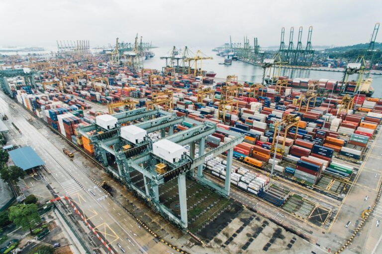 Freight logistics yard (illustrative stock photo)